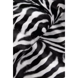 Műszörme-zebra mintás.fekete/fehér