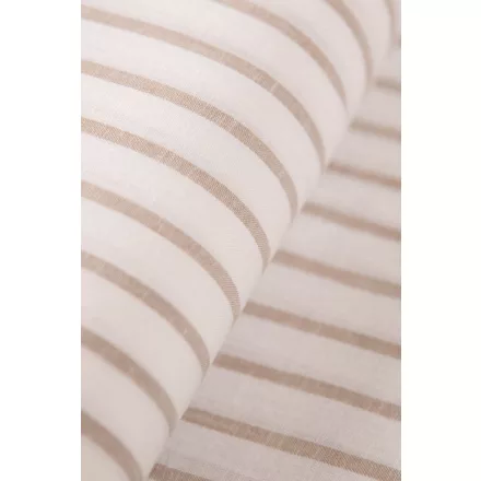 Len/viszkóz-csíkos.fehér/bézs