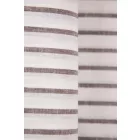 Len/viszkóz-csíkos.fehér/barna