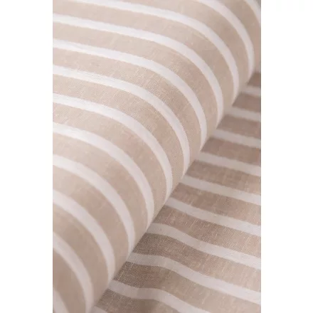 Len/viszkóz-csíkos.bézs/fehér