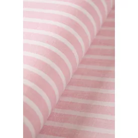 Len/viszkóz-csíkos.rózsaszín/fehér