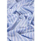 Len/viszkóz-csíkos.világoskék/fehér