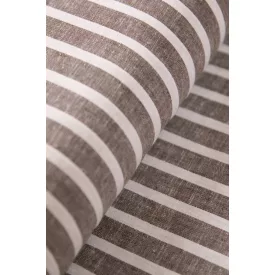 Len/viszkóz-csíkos.barna/fehér