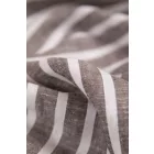 Len/viszkóz-csíkos.barna/fehér