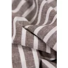 Len/viszkóz-csíkos.barna/fehér