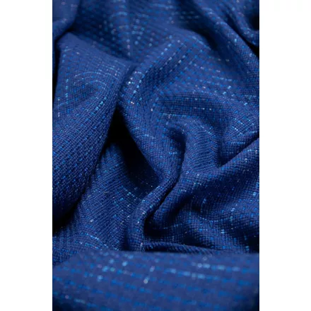 Buklé szövet-kimono.királykék