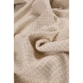 Buklé szövet-kloe.bézs