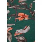 Dekorvászon-cotton flower.green