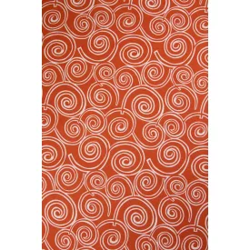 Dekorvászon-csigavonal mintás.narancs_12