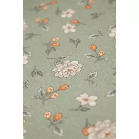 Dekorvászon-rajzolt kisvirág.zöld_12