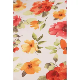 Dekorvászon-virágos.piros/narancs