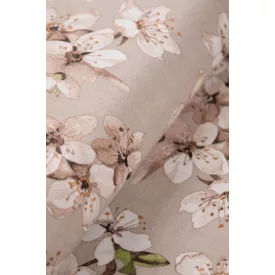 Dekorvászon-barackvirág.bézs