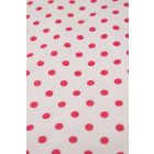 Pamutvászon-pöttyös.fehér/pink_12