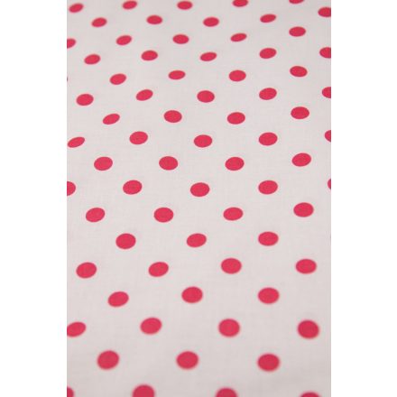 Pamutvászon-pöttyös.fehér/pink_12