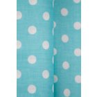 Pamutvászon-pöttyös.türkizkék/fehér_12