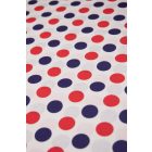 Pamutvászon-nagypöttyös.piros/kék-12