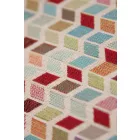 Jacquard lakástextil.színes rombusz