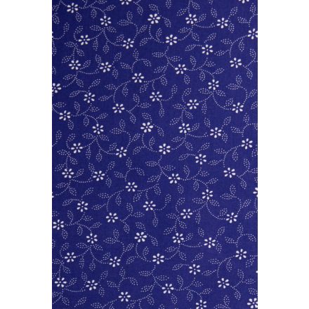 Pamutvászon-kékfestő des1.kék