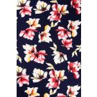 Viscose jersey-virágos. sötétkék