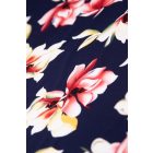 Viscose jersey-virágos. sötétkék