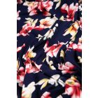 Viscose jersey-virágos. sötétkék