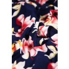 Viscose jersey-virágos. sötétkék