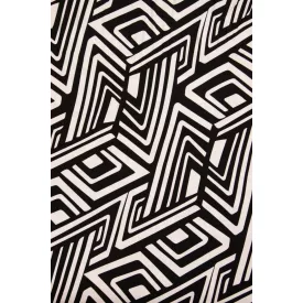 Viscose jersey-rombusz.fekete/fehér