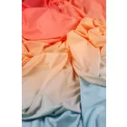 Selyem jers.ombre coral-blue