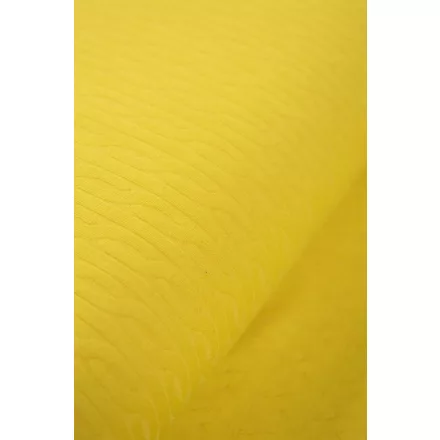 Klasszikus kábelkötött kelme.sárga
