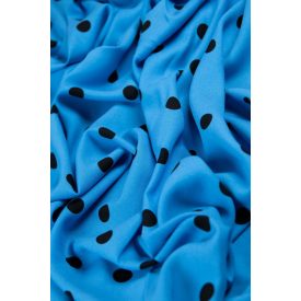 Viszkóz-pöttyös.kék/fekete