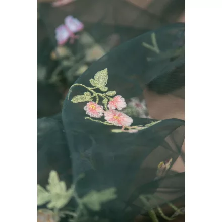 Tüll-himzett virágos.sötétzöld_6