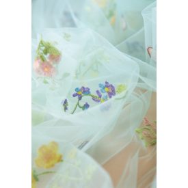 Tüll-himzett virágos.türkiz_13