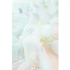 Tüll-himzett virágos.türkiz_13