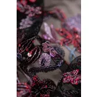 Tüll-himzett/flitteres.kék