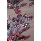 Tüll-himzett/flitteres.kék