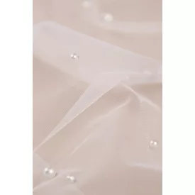 Tüll-gyöngyös.fehér