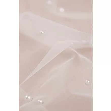 Tüll-gyöngyös.fehér