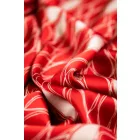 Silky-retro hullám.piros/bézs_ 12