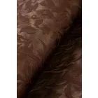 Jacquard hatású selyem.barna