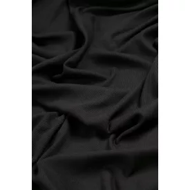 Modal-bordás jersey.fekete
