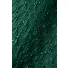 Chiffon-lurex mintás.sötétzöld