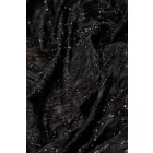 Chiffon-lurex mintás.fekete