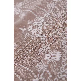 Nylon függöny 180cm-bordűrös.fehér
