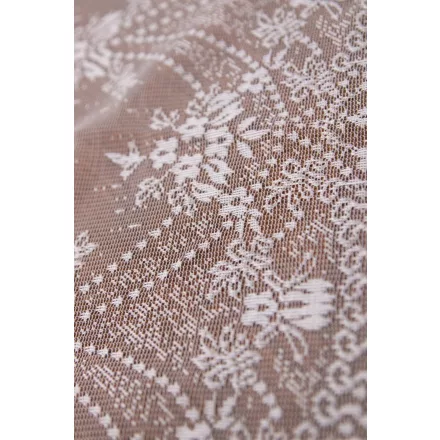 Nylon függöny 180cm-bordűrös.fehér
