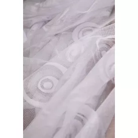 Nylon függöny 250cm-karikás.fehér
