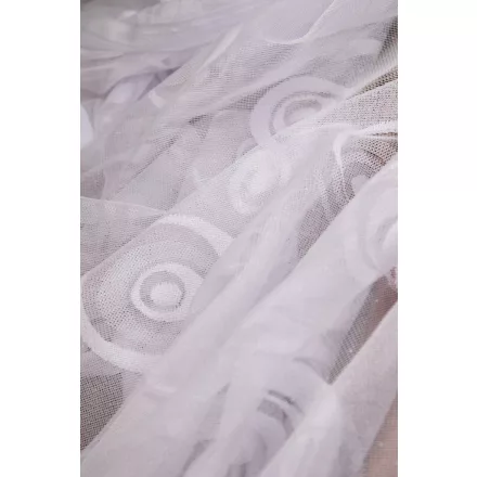 Nylon függöny 250cm-karikás.fehér
