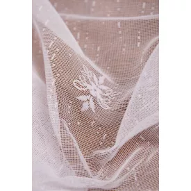 Nylon függöny 250cm-bordűrös.fehér

