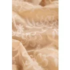 Tencel-üvegfényű/himzett.bézs