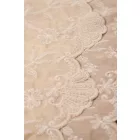 Tencel-üvegfényű/himzett.bézs