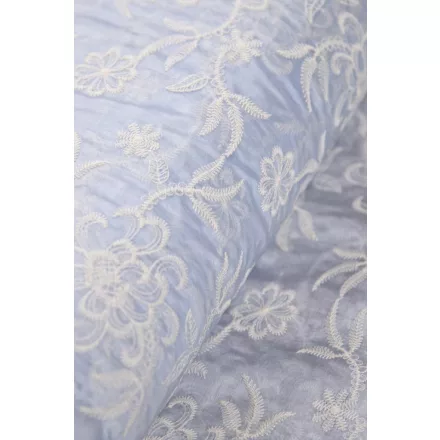 Tencel-üvegfényű/himzett.világoskék